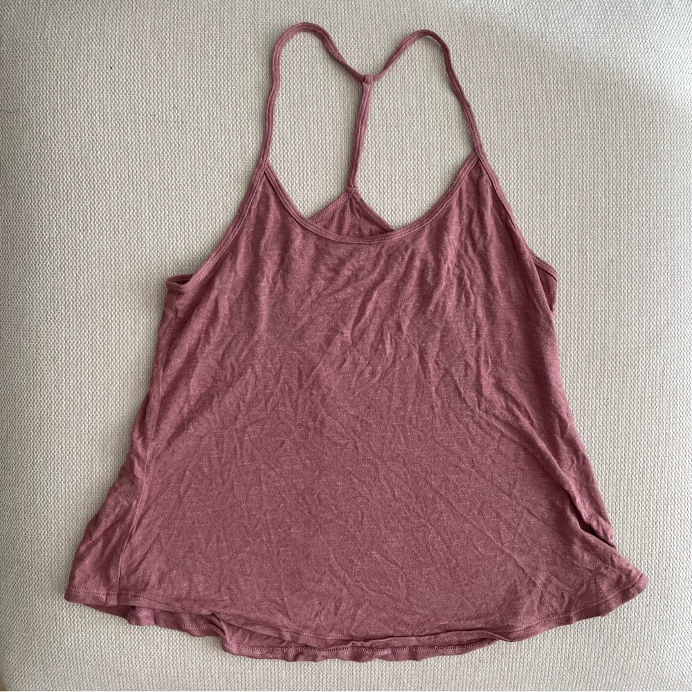 Excellent condition pink Whisper brand yoga tank top size S